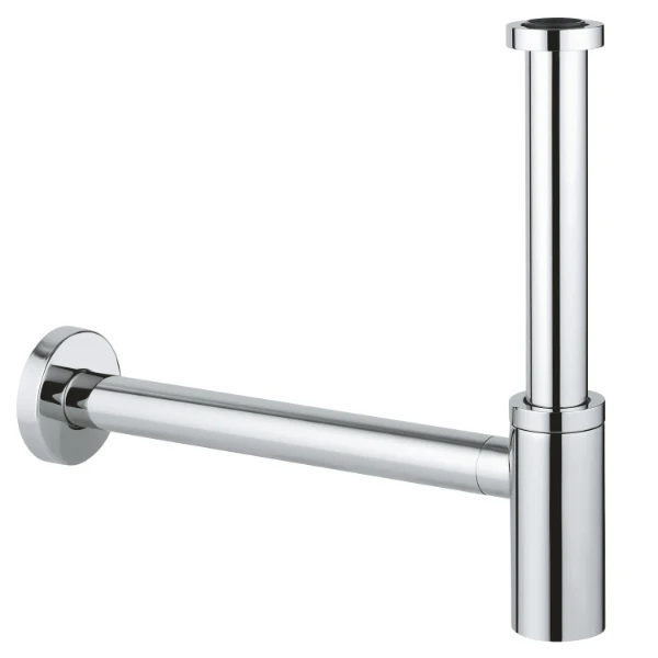 Grohe lavabo siphon 5/4 chromé avec schuifrosace