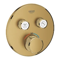 Grohe Grohtherm Smartcontrol partie apparente THM 2 sorties; Brushed Cool Sunrise