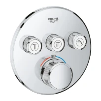 Grohe Grohtherm SmartControl Rainshower Set de finition brushed hard graphite à combiner avec Rapido SmartBox 35 600 000