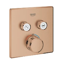 Grohe Grohtherm SmartControl robinet thermostatique encastré avec 2 sorties; Brushed Warm Sunset
