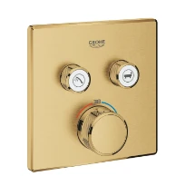Grohe Grohtherm SmartControl robinet thermostatique encastré avec 2 sorties; Brushed Cool Sunrise