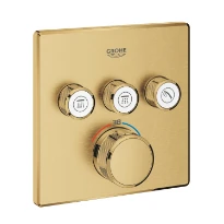 Grohe Grohtherm SmartControl robinet thermostatique encastré avec 3 sorties; Brushed Cool Sunrise