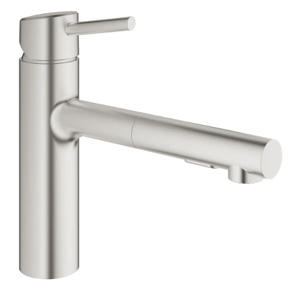 Grohe Concetto keukenmengkraan met uittrekbare vaatdouche - SuperSteel