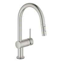 Grohe Minta Touch cuisine bec-C dual douche, SuperSteel