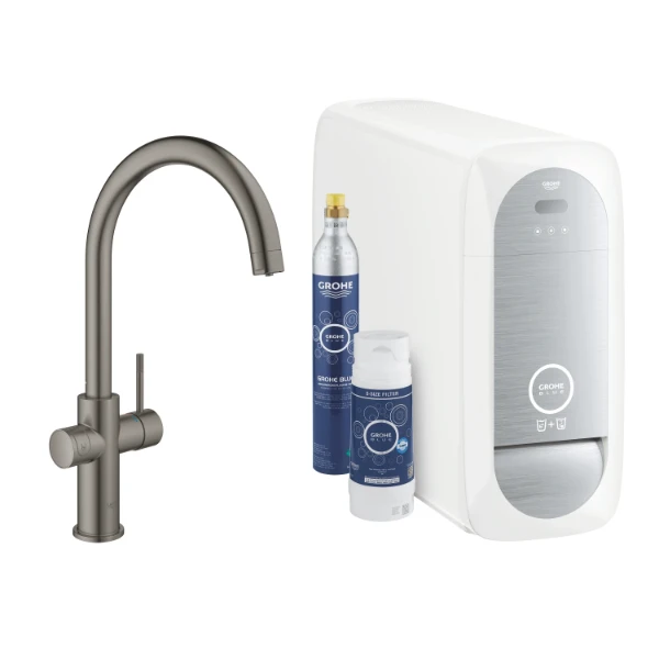 Grohe Blue Home ééngrep keuk C-uitl EU; Brushed Hard Graphite