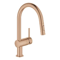 Grohe Minta mitigeur cuisine bec-C mousseur douche EU; Brushed Warm Sunset