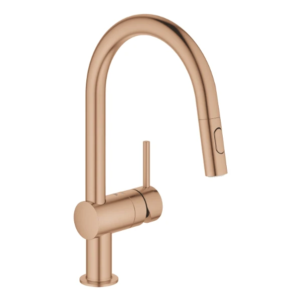 Grohe Minta mitigeur cuisine bec-C mousseur douche EU; Brushed Warm Sunset
