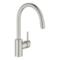 Grohe Concetto New mitigeur évier avec bec haut mousseur extractible supersteel