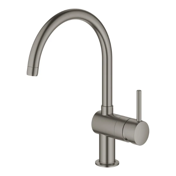 GROHE Minta keukenmengkraan C-uitloop Zwart (geborsteld PVD)