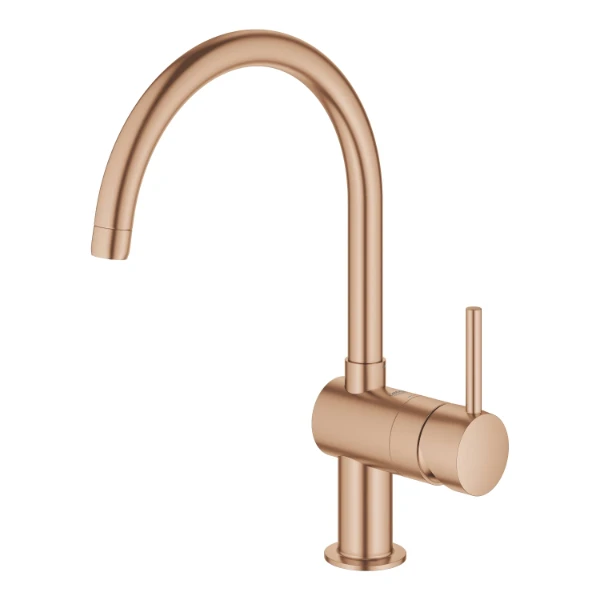 Grohe Minta mitigeur cuisine bec-C brushed warm sunset