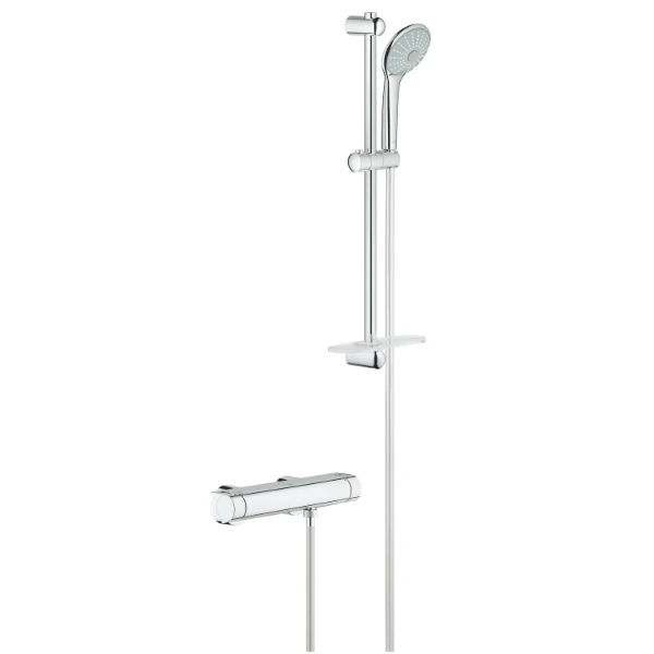 Grohe Grohtherm 2000 New robinet thermostatique douche - chromé - avec Eset de douche uphoria Massage - prix par set