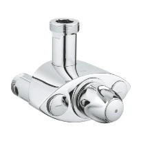 THERMOSTAT GROHE GROHTHERM XL 6/4 chromé 140 lit/min montage mural - s/robinet d'arret - s/raccords