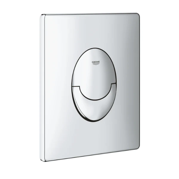 Grohe Skate Air bedieningsplaat - chroom duotoets 15,6 - 19,7 ! voor pneumatische bodemventiel met 2 buizen
