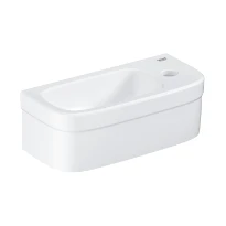 Grohe Euro Ceramic lave-mains 370 x 180 mm - blanc - céramique - avec trou de robinet - avec trop-plein