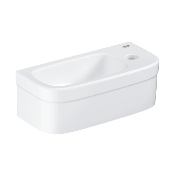 Grohe Euro Ceramic lave-mains 370 x 180 mm - blanc - céramique - avec trou de robinet - avec trop-plein