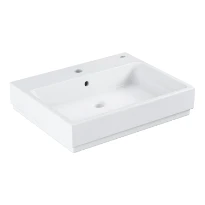 Grohe Cube lavabo mural 600 x 490 mm - blanc PureGuard - céramique - avec trou de robinet - avec trop-plein