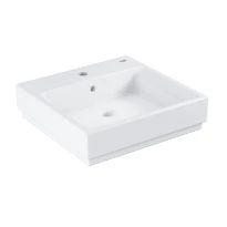 Grohe Cube lavabo mural 500 x 490 mm - blanc PureGuard - céramique - avec trou de robinet - avec trop-plein