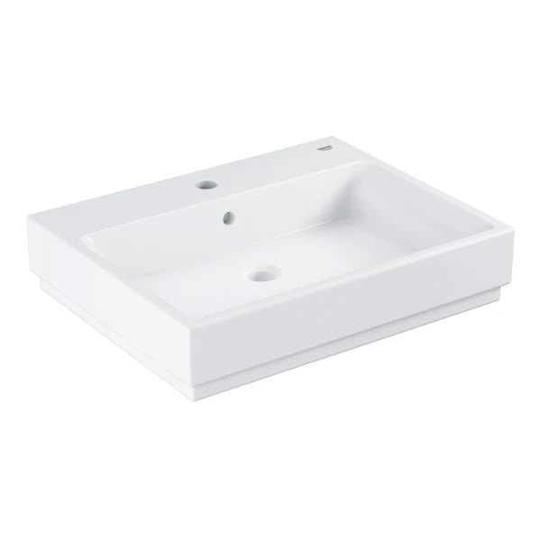 Grohe Cube lavabo à poser 600 x 490 mm - blanc PureGuard - céramique - avec trou de robinet - avec trop-plein