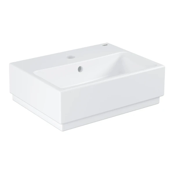Grohe Cube lave-mains 455 x 350 mm - blanc PureGuard - céramique - avec trou de robinet - avec trop-plein