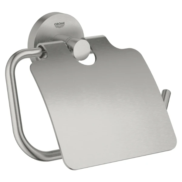 GROHE Essentials  papierhouder met deksel, SuperSteel