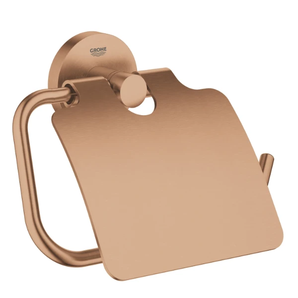 GROHE Essentials  papierhouder met deksel, Brushed Warm Sunset