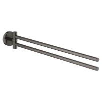 GROHE Essentials dubbele handdoekhouder, Hard Graphite