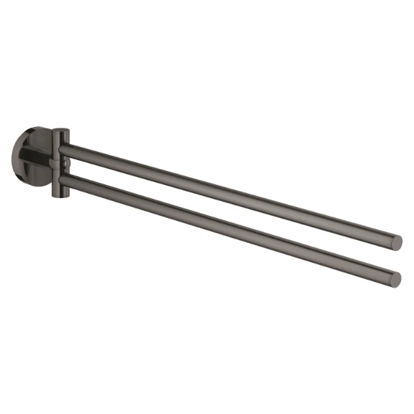 GROHE Essentials dubbele handdoekhouder, Hard Graphite