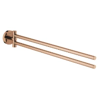 PORTESERVIETTES DOUBLE GROHE ESSENTIALS 449MM - warm sunset metal orientable