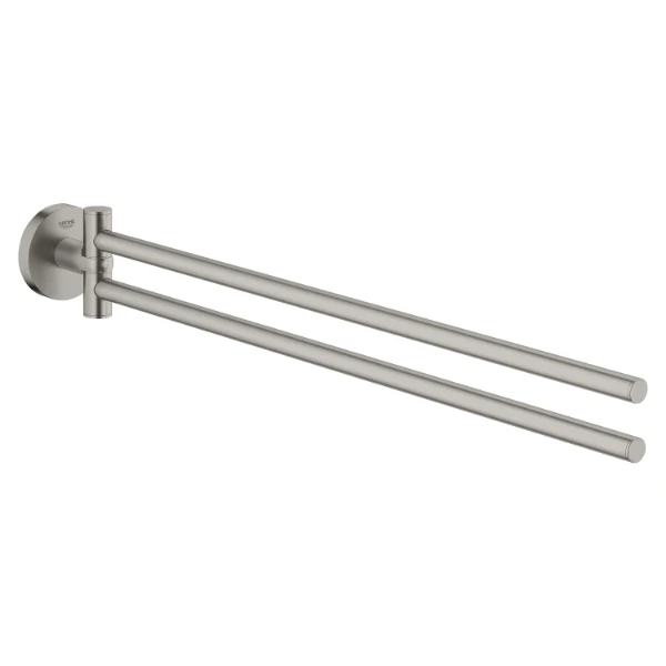 40371DC1 Grohe Essentials New dubbele handdoekhouder - SuperSteel