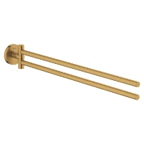 GROHE Essentials dubbele handdoekhouder, Brushed Cool Sunrise