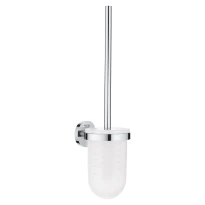 Grohe Essentials New porte-brosse chromé verre