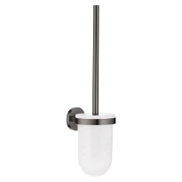 GROHE Essentials wc-borstel met houder, Hard Graphite