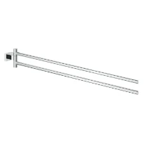 PORTE ESSUIE GROHE EUROCUBE chromé 2 bras