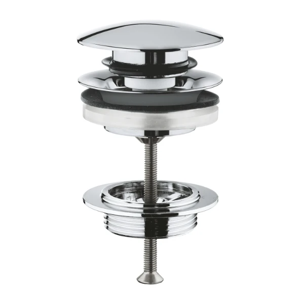 Grohe WSS lediging met push-open deksel chroom