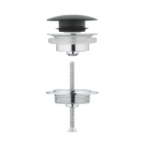 GROHE Afvoergarnituur push up, Velvet black