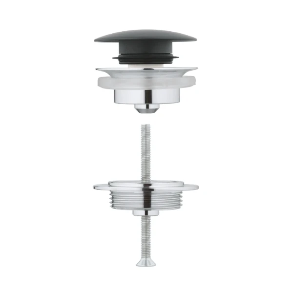 GROHE Afvoergarnituur push up, Velvet black
