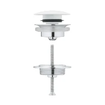 GROHE Afvoergarnituur push up, Moon White, Moon White