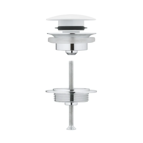 GROHE Afvoergarnituur push up, Moon White, Moon White