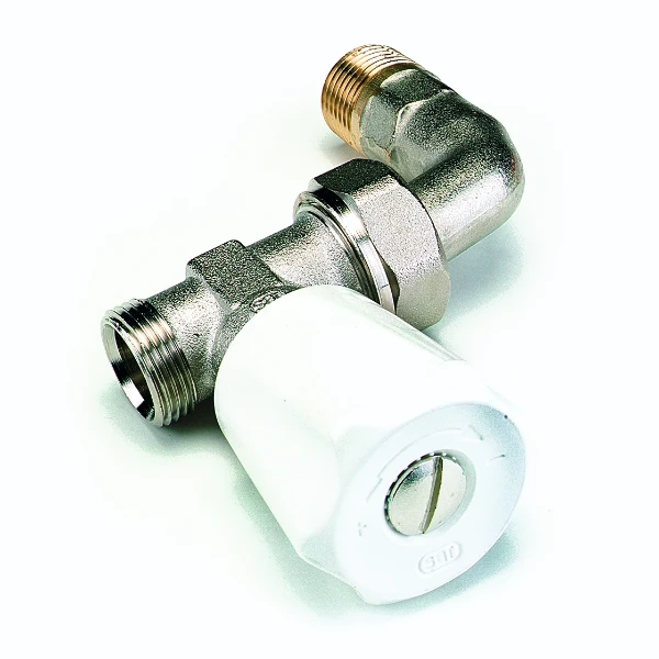 ROBINET DE RADIATEUR COMAP 409ECB 1/2 X M22 droit avec coude reglage double-raccord conique-nickelee