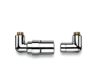 SET DE BONDE VASCO 1/2 chromé equerre gauche-avec tete thermostat
