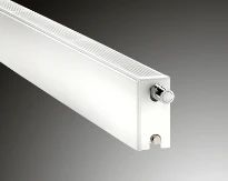 Vasco Flat P-line radiateur plint H200xT22xB1000 - 605 W (EN442/75/65/20) - S600 Blanc Structuré