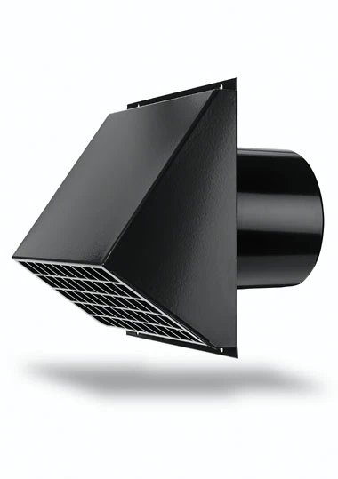 Vasco WTW ventilation passage mural 255/200 mm - noir
