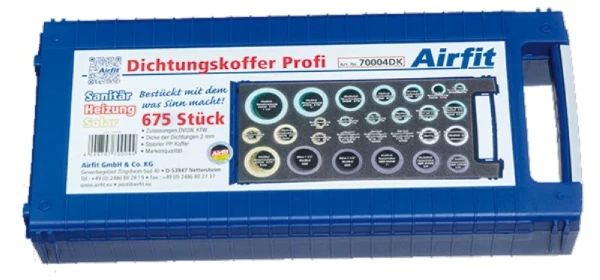 Airfit assortimentskoffer universele dichtingen - 675 delig