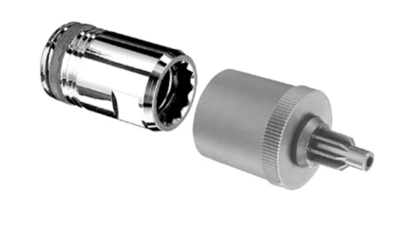 SCHELL Adaptateur QUICK techn.d'emboîte. longueur 35mm, 1/2", ASAG, chromé