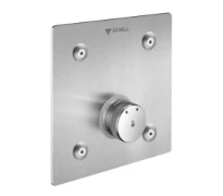 SET DE FINITION SCHELL LINUS BASIC D-SC-M 190 - 3 o 190 ! pr Robinet de douche Fermeture temporisée - Plaque de finition en inox