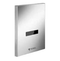 SCHELL Commande d'urinoir EDITION E alimentation pile 6 V,mat.synthé.chromé