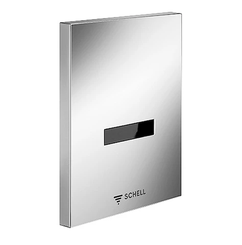 SCHELL EDITION E Urinoirsturing EDITION E batterijvoeding 6 V, kunststof chroom