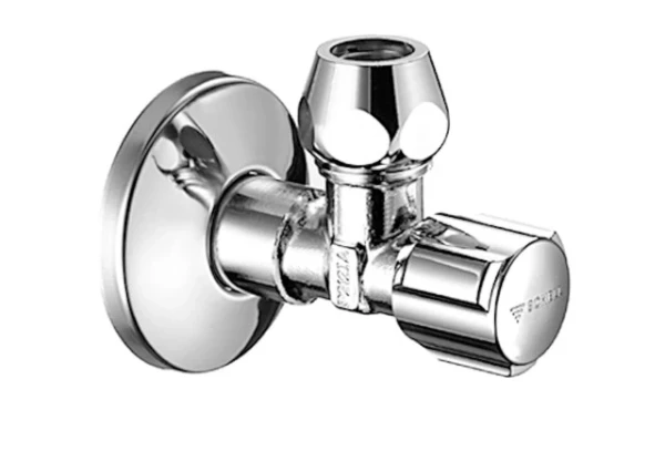 Schell Comfort haakse hoekstopkraan 1/2 x 12 mm - chroom - met ASAG dichting - met rozet