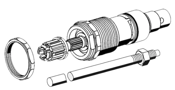 Schell Polar II Set, stang 488 mm lang, afkorthulpstuk