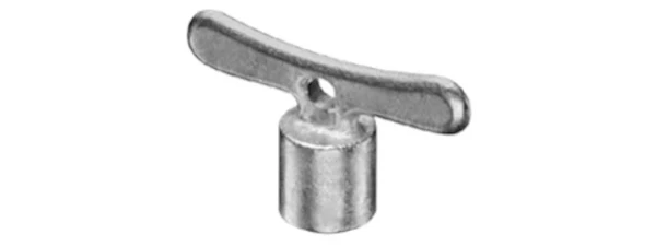 SCHELL Clé à douille 5 mm avec carré interieure, chromé mat